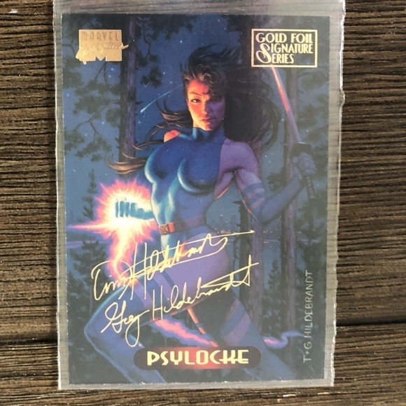 Marvel Other - ’94 Marvel Masterpieces trading card: Psylocke #93 (Gold for Signature Series)